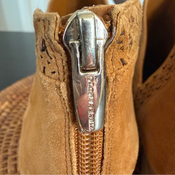 Vince Camuto Tan Suede Ankle Booties - Picture 6 of 10